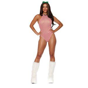 Candy Cane Costume Set - 3-Piece Festive Holiday Ensemble
